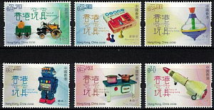 Гонконг, 2023, Игрушки. Ракета. Шахматы. Космос 6 марок